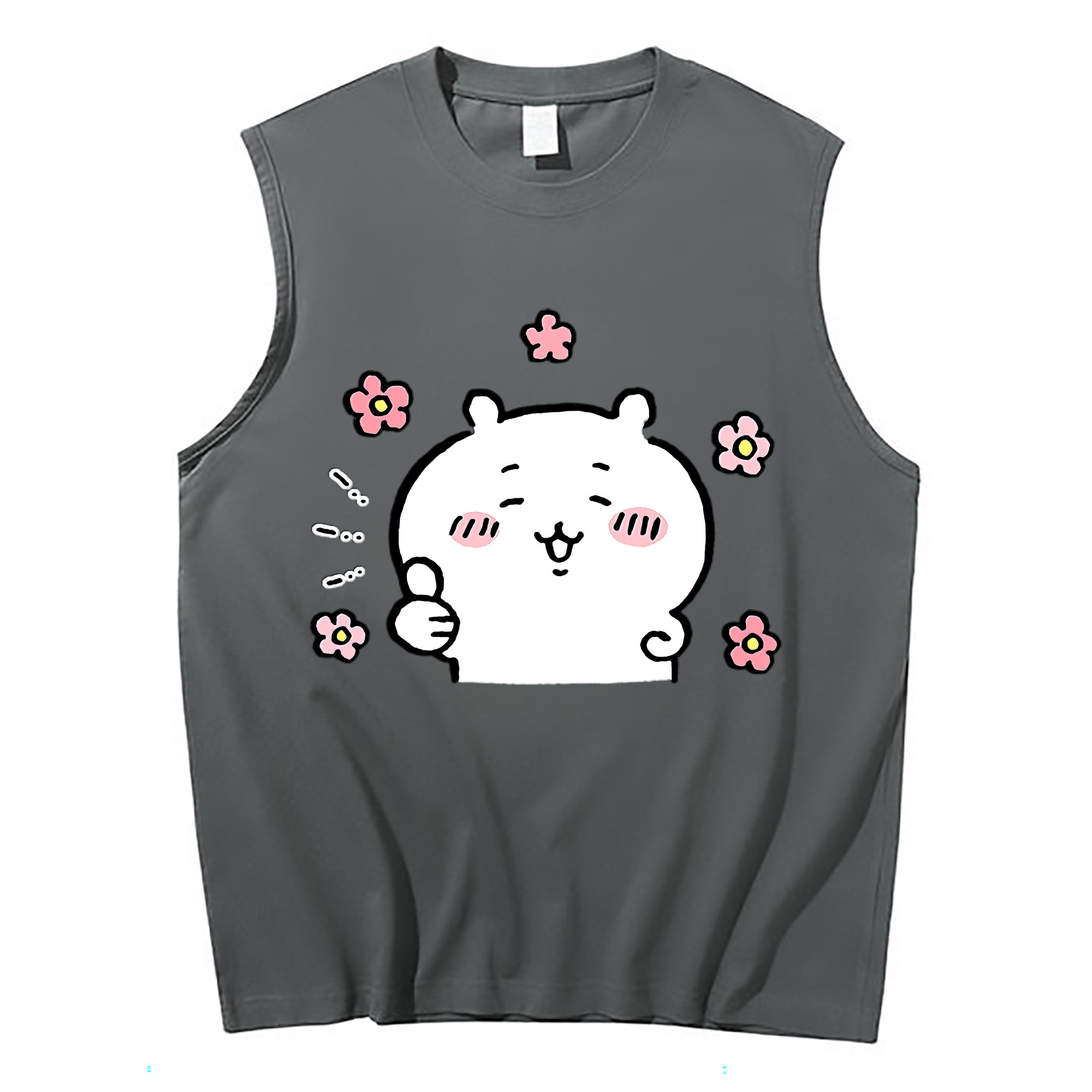 （画像用） ちいかわ ちいかわ Chii-kawa chiikawa コットン100％タンクトップ（フロントプリント）